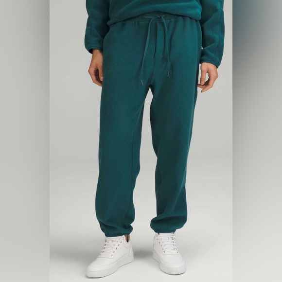 NWOT Lululemon Polar Fleece Jogger Green Jasper